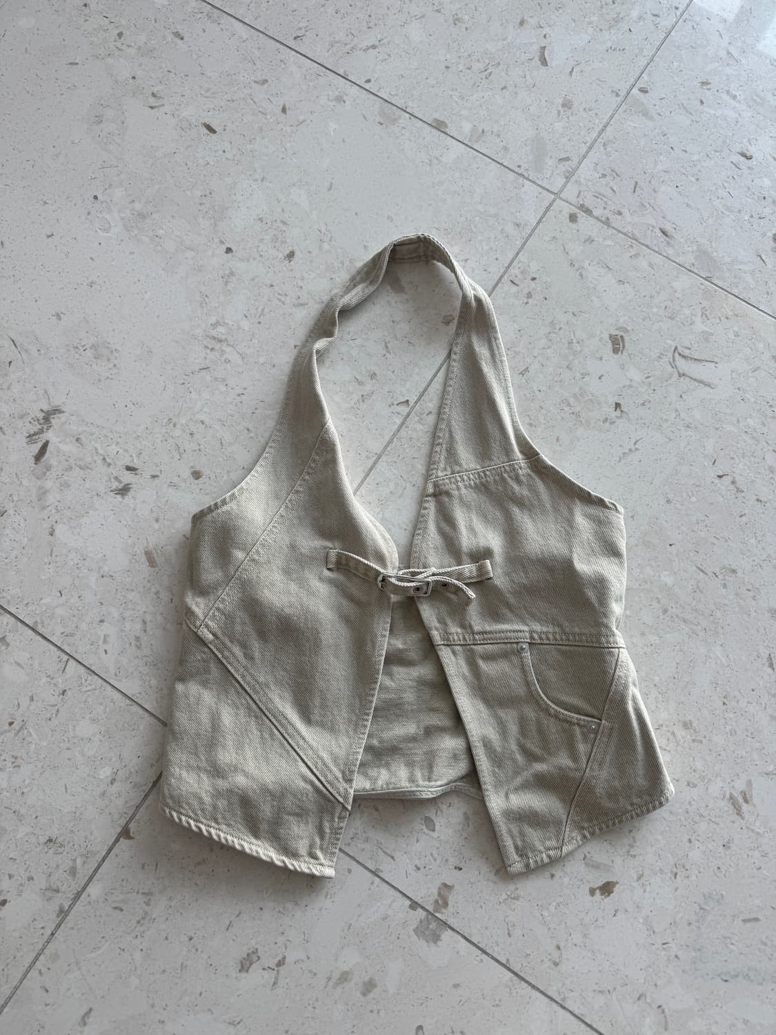 기마구아스 Gimaguas 홀터넥 크롭 탑 s 실착 1회 상품이미지1