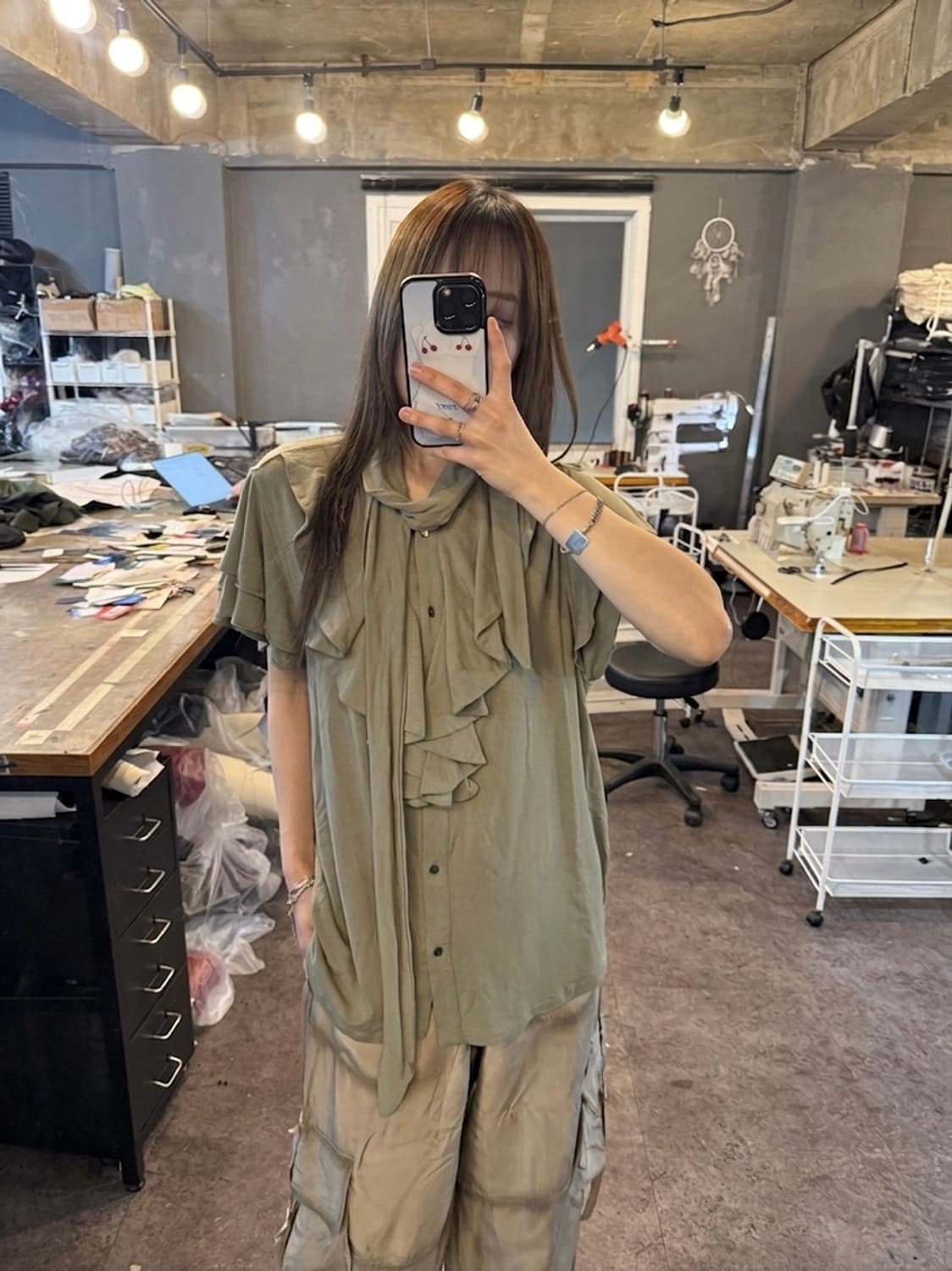 Lauren Ralph Lauren Ruffle Blouse 상품이미지5
