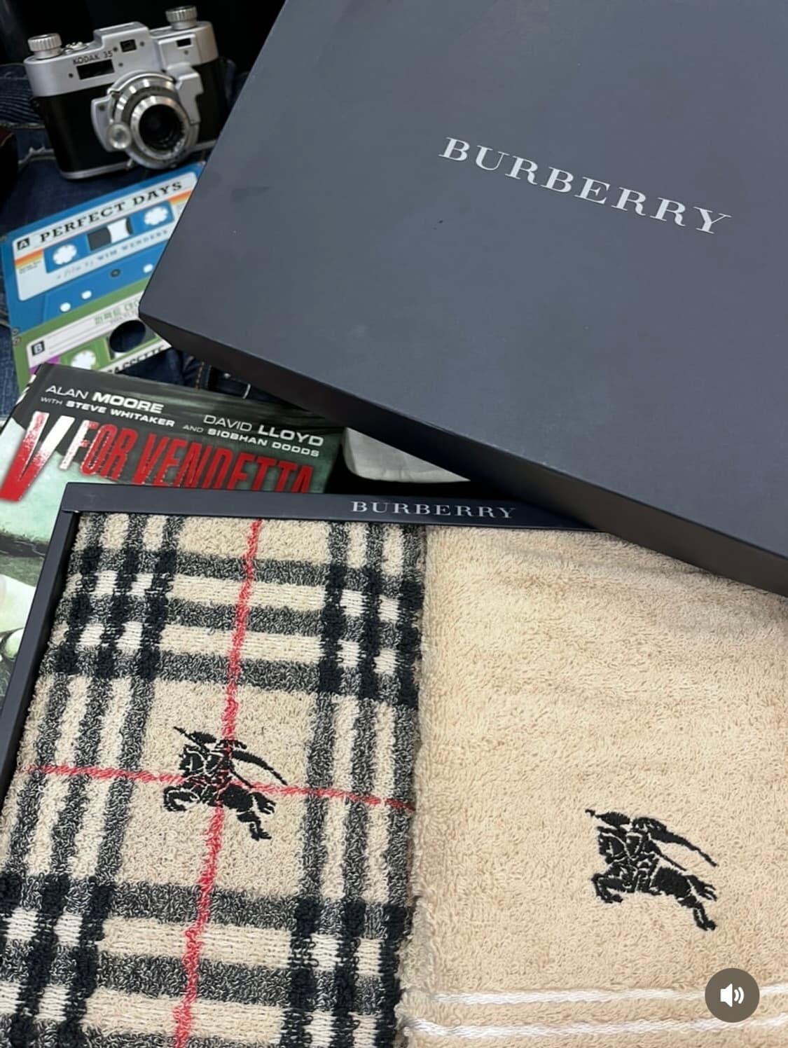 버버리 수건 세트 새상품 상품이미지5