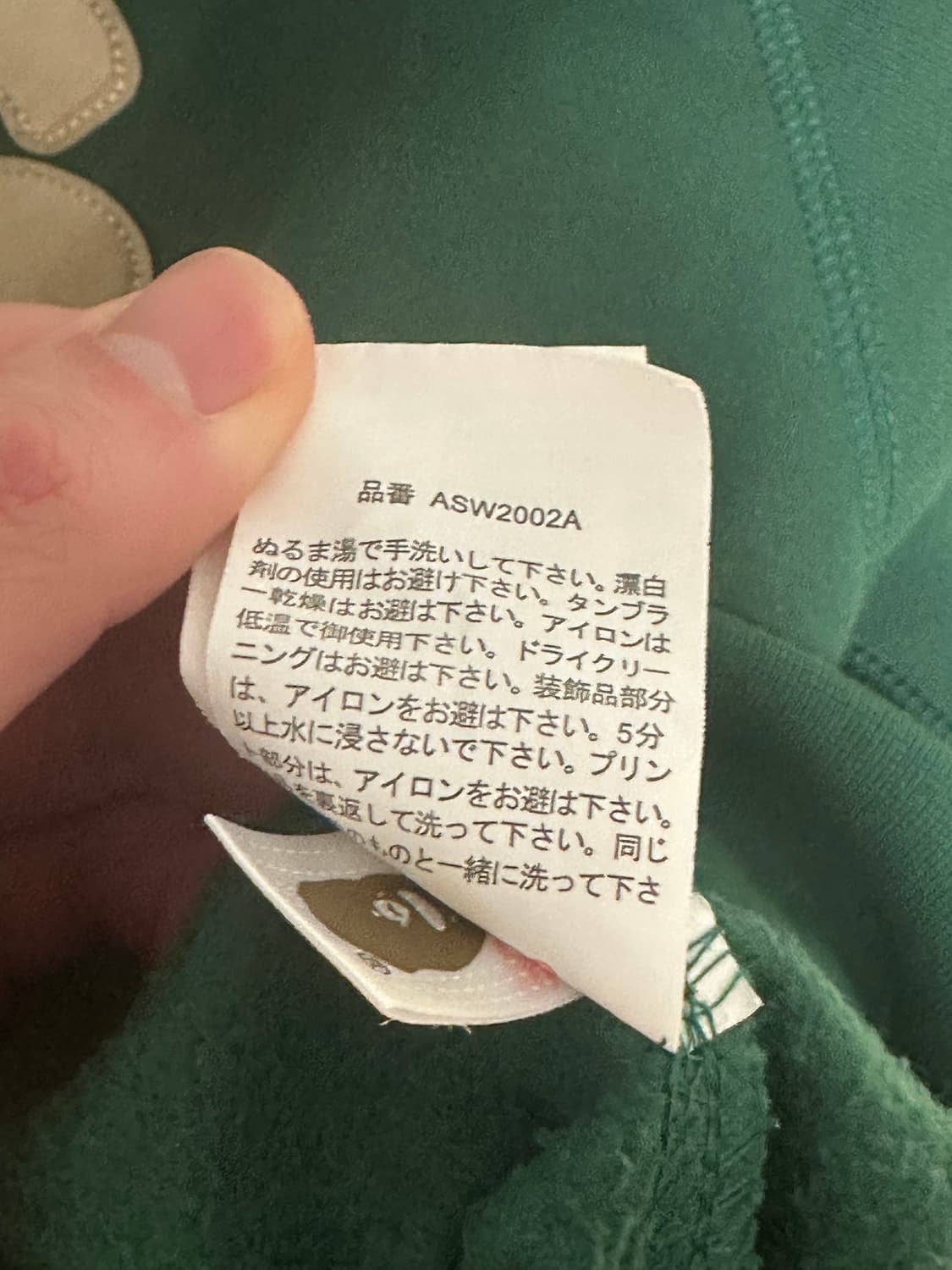 베이프 로고 릴레스드 핏 후디 XL 그린 상품이미지4