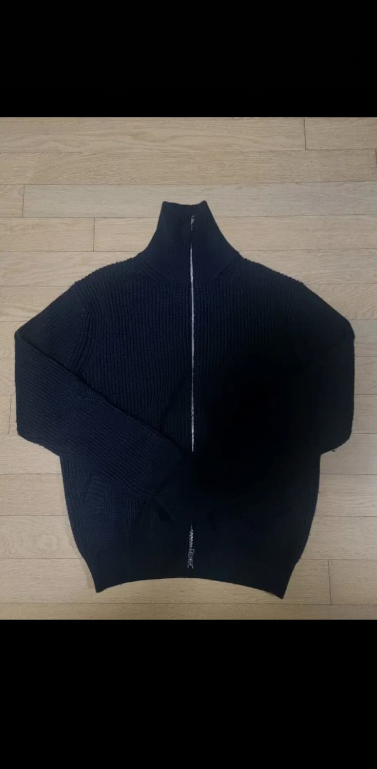 M 인템포무드 니트집업 네이비 상품이미지1