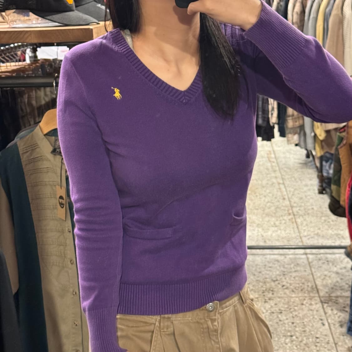 RALPH LAUREN 랄프로렌 브이넥 포켓 니트 상품이미지3