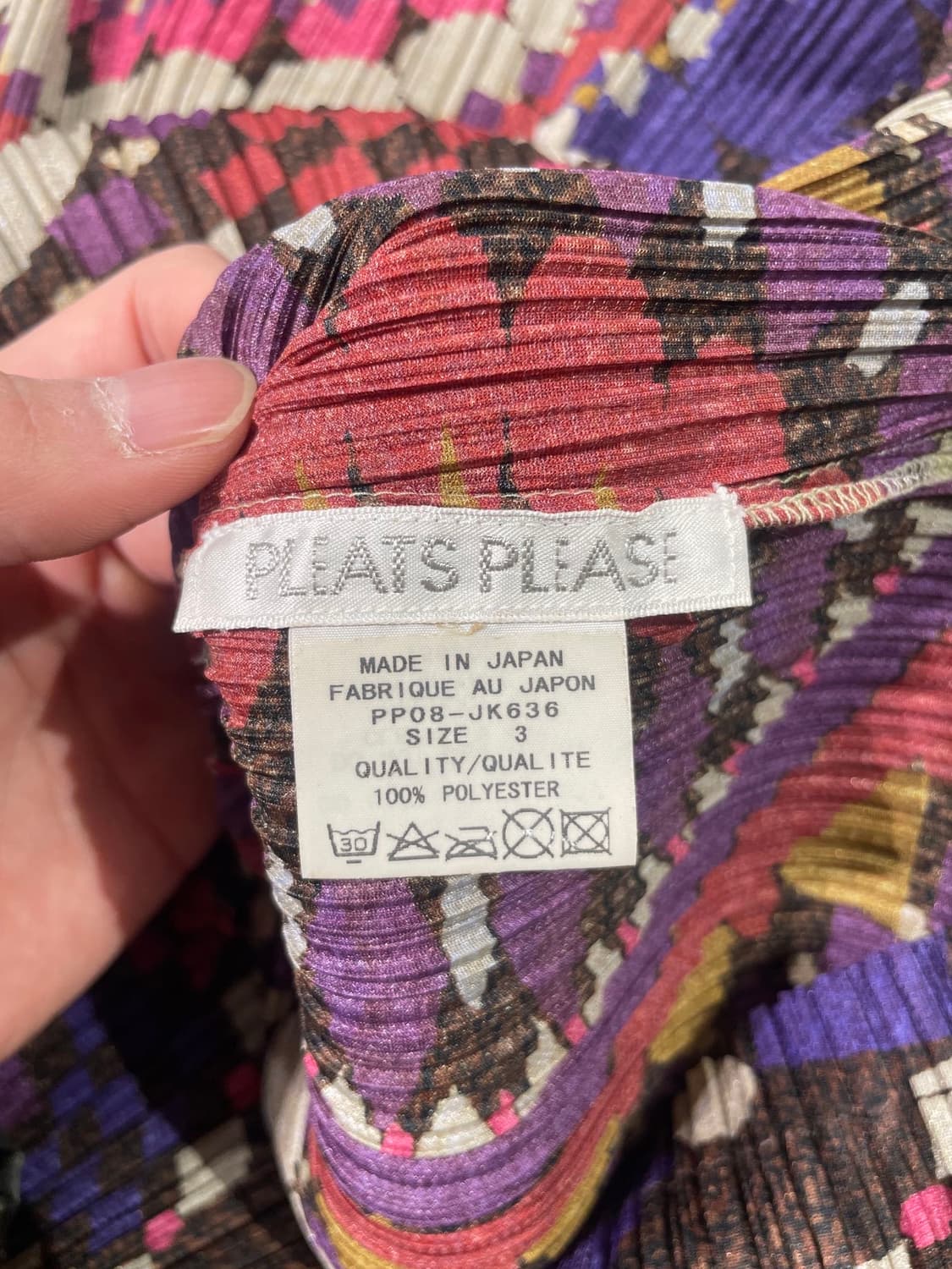 플리츠 플리즈 믹스 모티프 롱 슬리브 탑 상품이미지7