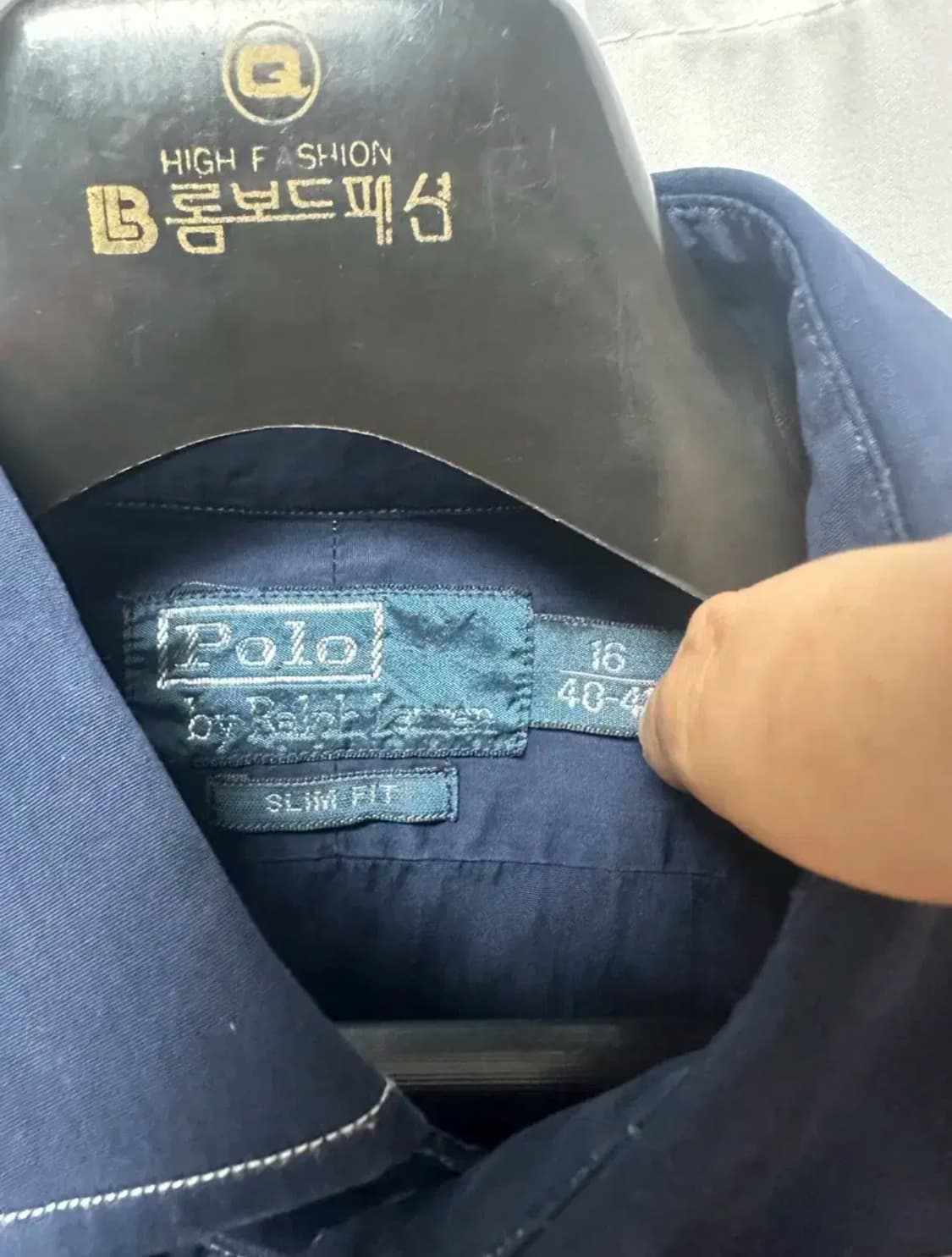 no.43폴로 랄프로렌 네이비 긴팔 셔츠 L 상품이미지4