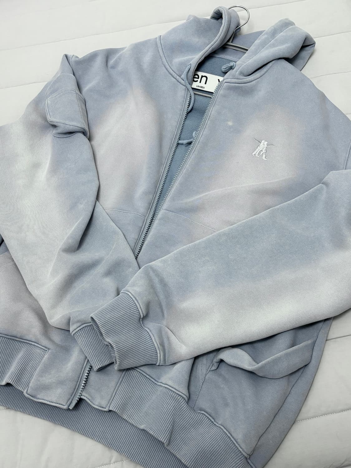 (마지막 가격) 오픈와이와이 OPEN YY 워시드 박스 후드집업 블루 상품이미지2