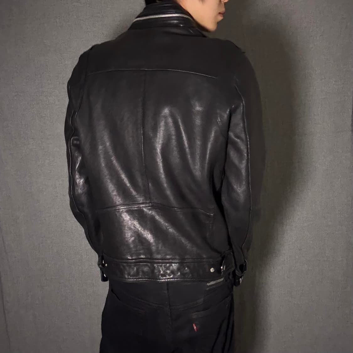 lamb skin leather jacket 상품이미지6