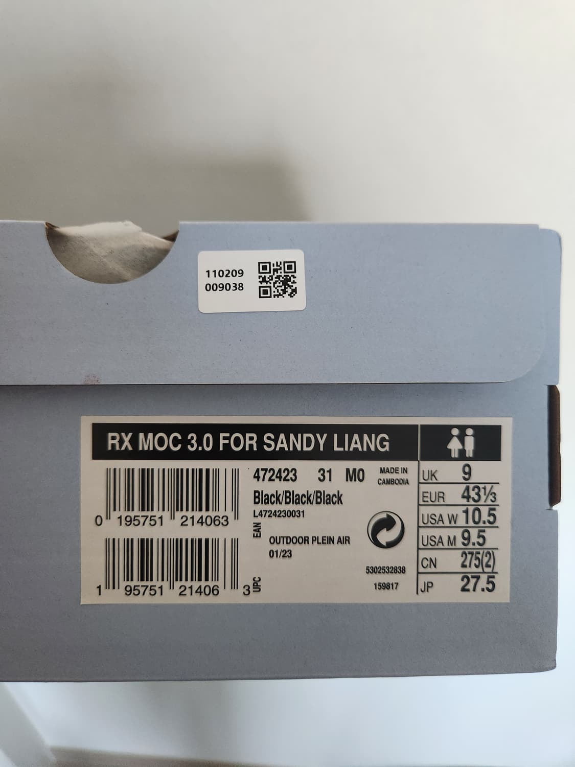 (275)살로몬 샌디리앙 rx 모크 3.0 블랙화이트 uk9 us9.5 상품이미지5