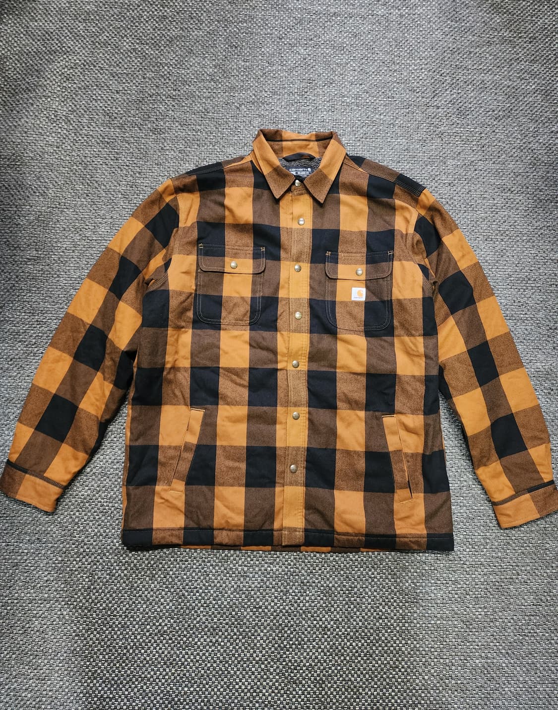 칼하트 체크 셔츠 자켓 XL 상품이미지9