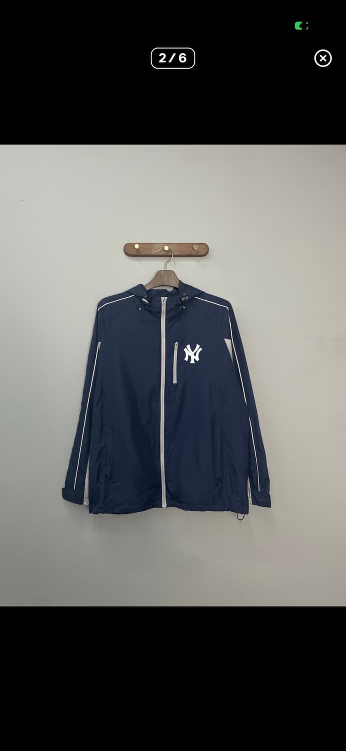 MLB 뉴욕양키스 네이비 후디 바람막이 자켓 A3541 상품이미지2