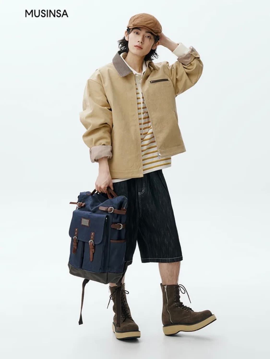 시티스트리트 바틱 워시드 캔버스 워크자켓 상품이미지4