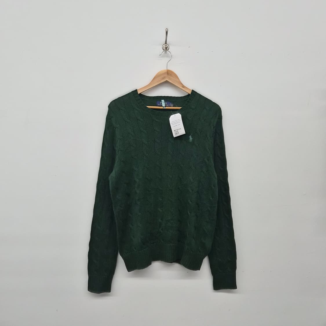 폴로 랄프로렌 케이블 니트 그린 남성 M 상품이미지1
