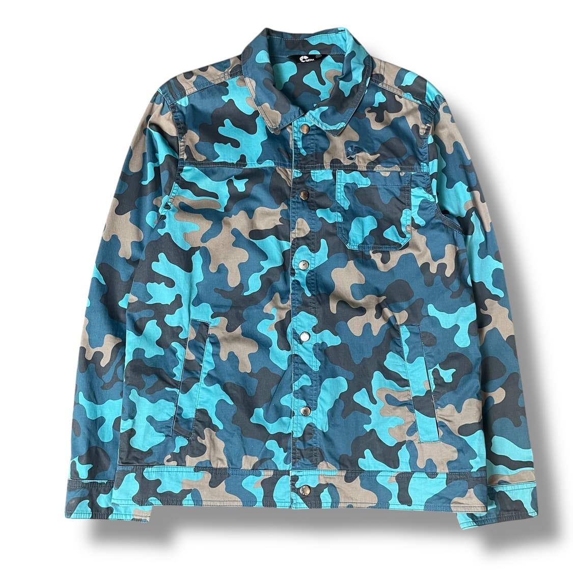 네파 블루 카모 패턴 바람막이 자켓 105 상품이미지1