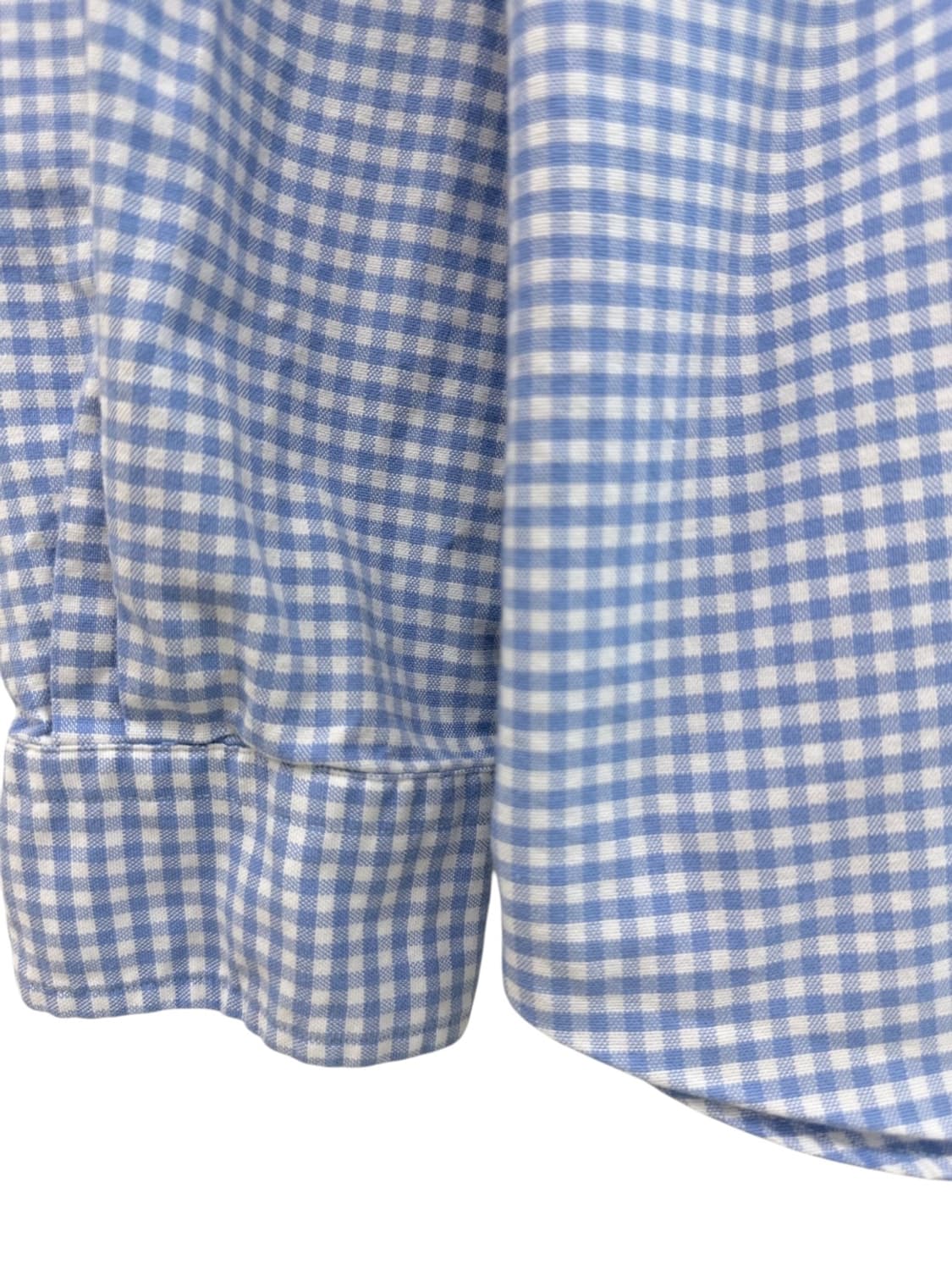 폴로 체크셔츠 화이트&스카이블루 (M,클래식핏) 상품이미지4