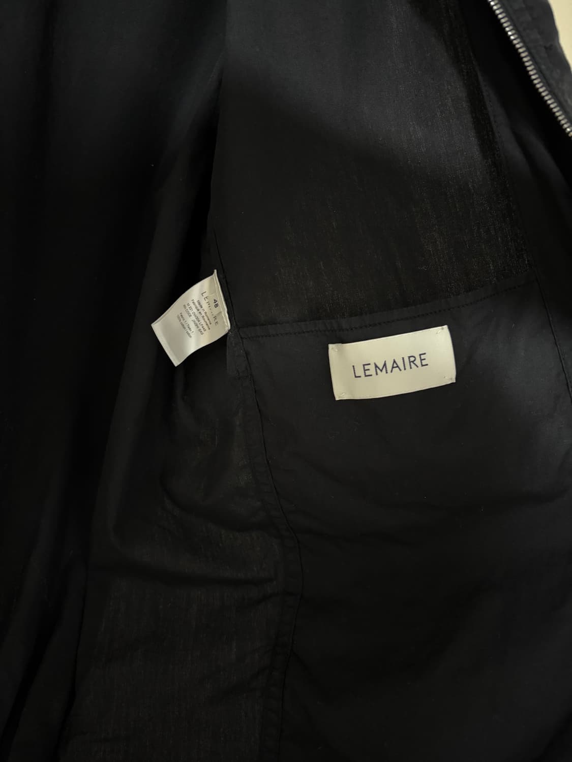 (48) 르메르 셔츠 블루종 블랙 상품이미지6