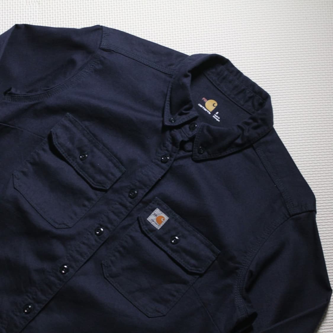 Carhartt 칼하트 네이비 난연 워크 셔츠  상품이미지2