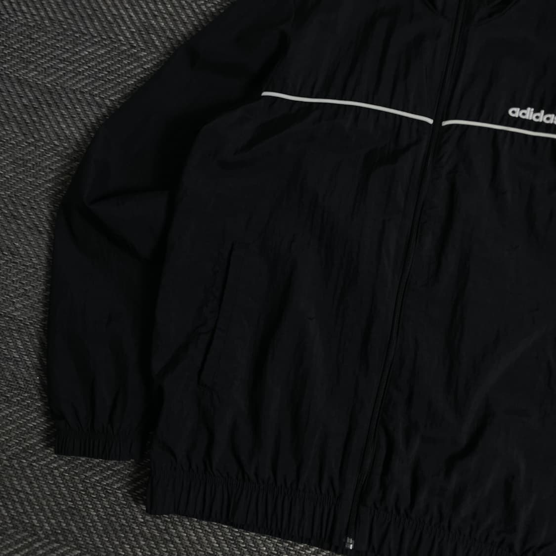 아디다스 아치로고 나일론 바람막이 블랙y 3530 상품이미지4