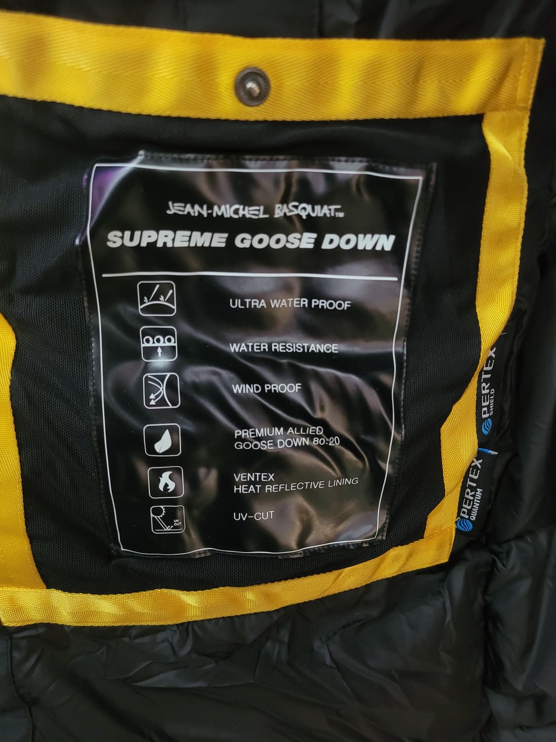 BASQUIAT 바스키아 블랙 롱 패딩 거위털 방수 상품이미지6