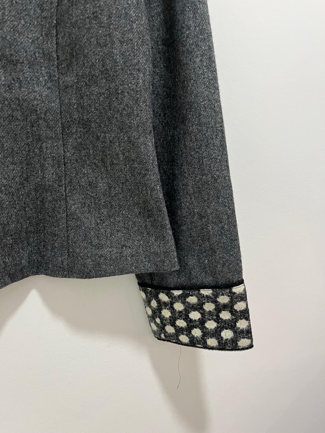 일본 빈티지 도트 모 블라우스 상품이미지4