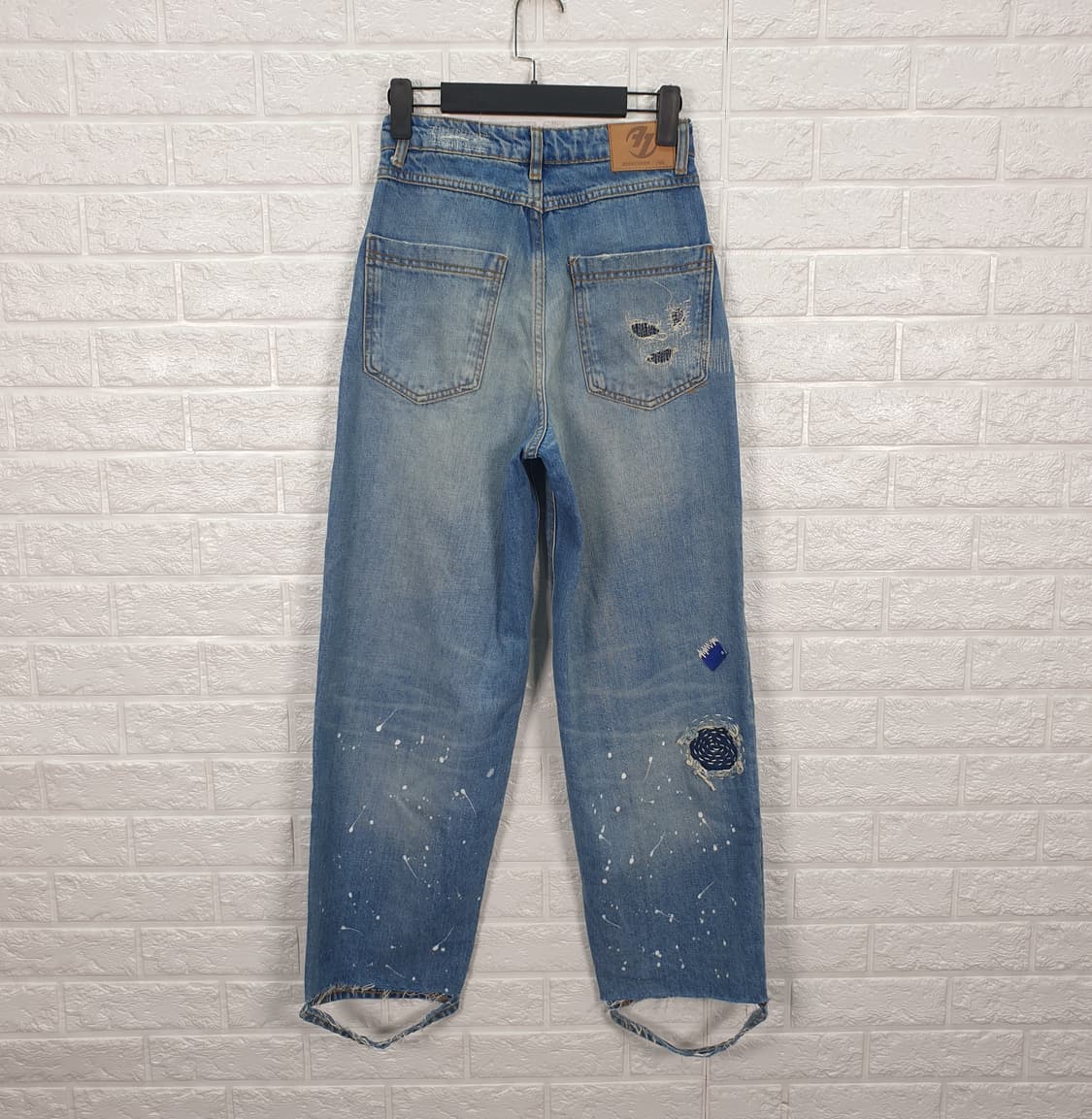 [25]자라 아더에러 콜라보 패치워크 데님팬츠(새상품) 상품이미지6