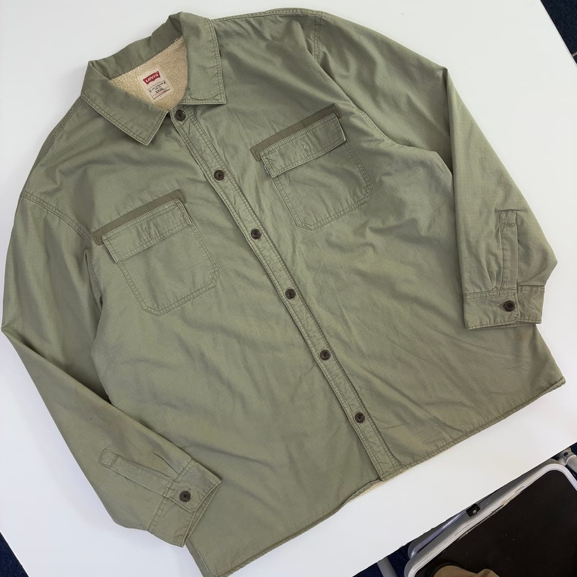 Levi's 리바이스 화이탭 쉐르파 립스탑 워크 투포켓 셔츠 상품이미지2