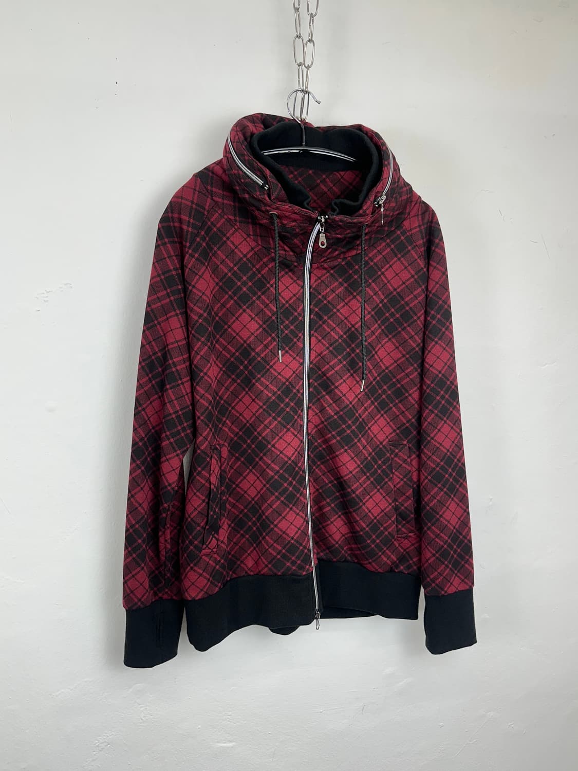 Plus 0ne Bono Check High Neck 2way Zip U 상품이미지4