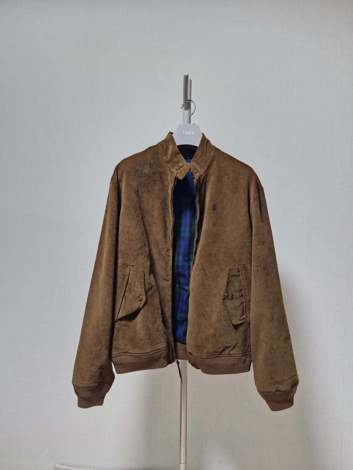 (새제품)폴로 랄프로렌 스웨이드 해링턴 봄버 자켓 L 상품이미지1