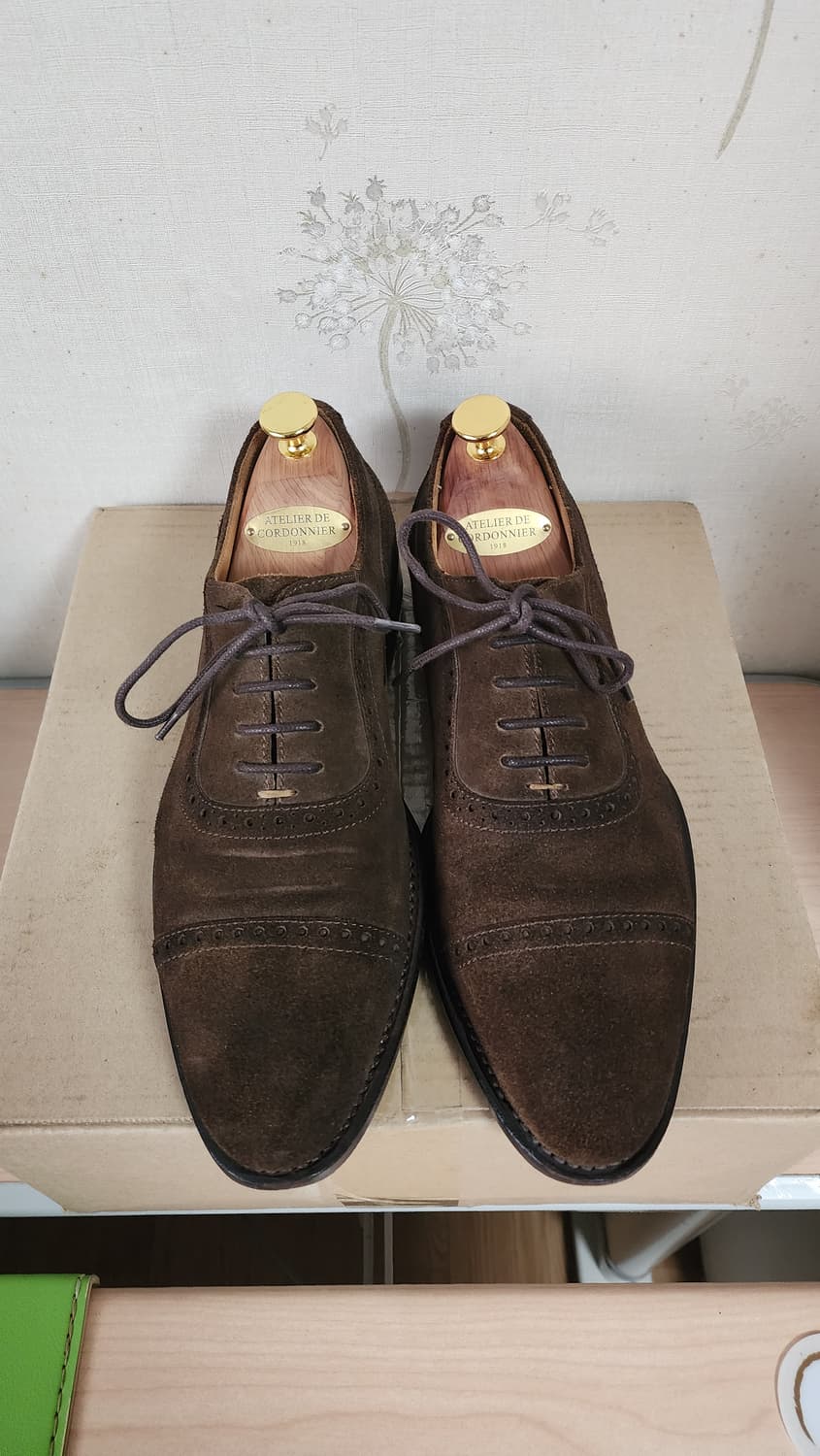 스펠로(SPELLO) 스웨이드 스트레이트팁 남성 구두 260 상품이미지4