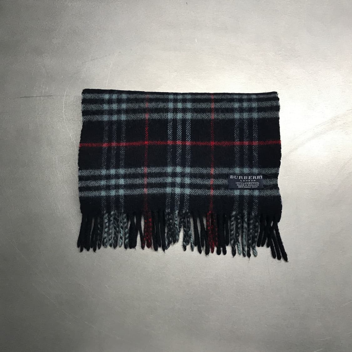 버버리 정품 램스울 머플러 네이비 상품이미지2