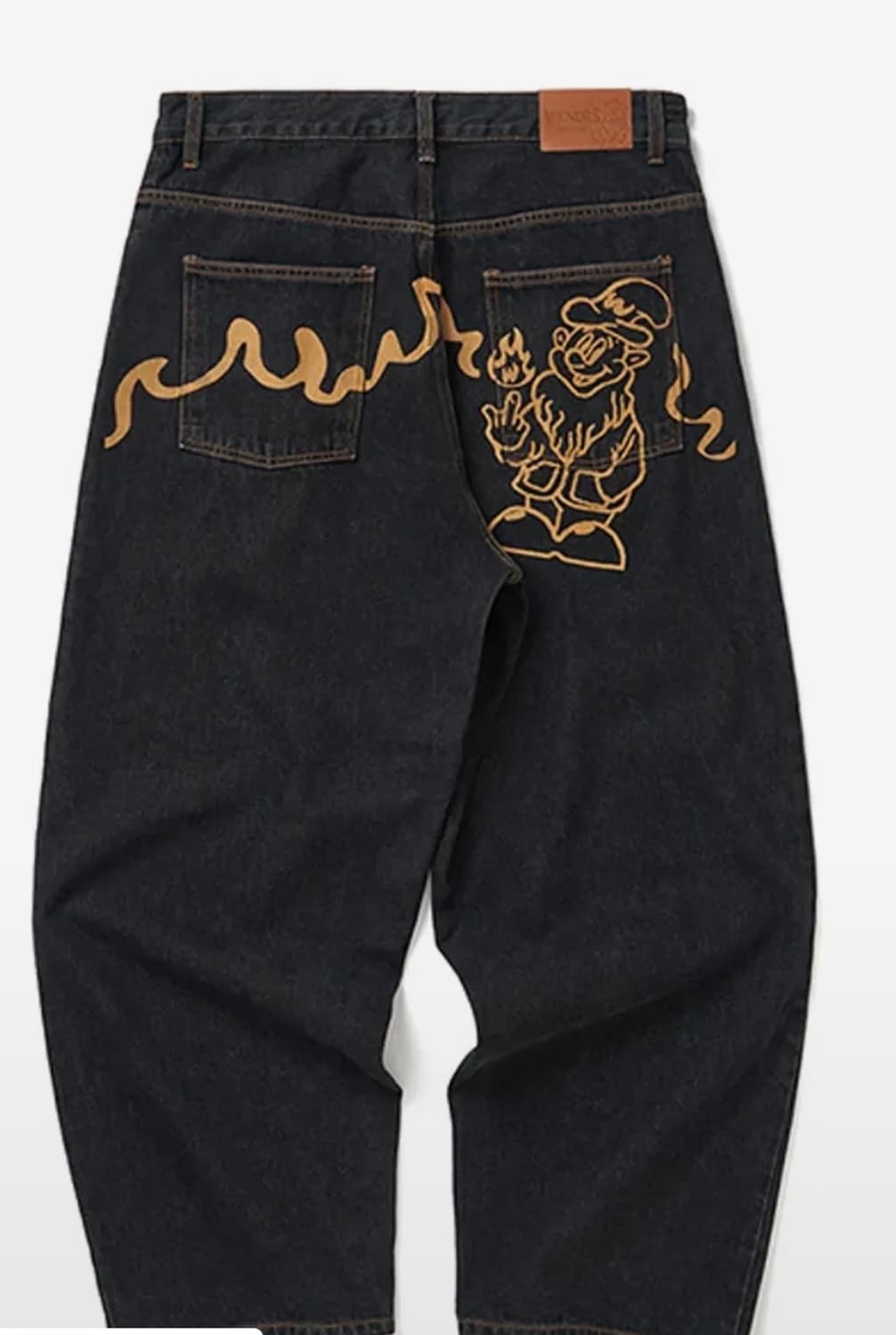 위캔더스 드워프 데님팬츠 블랙 상품이미지1