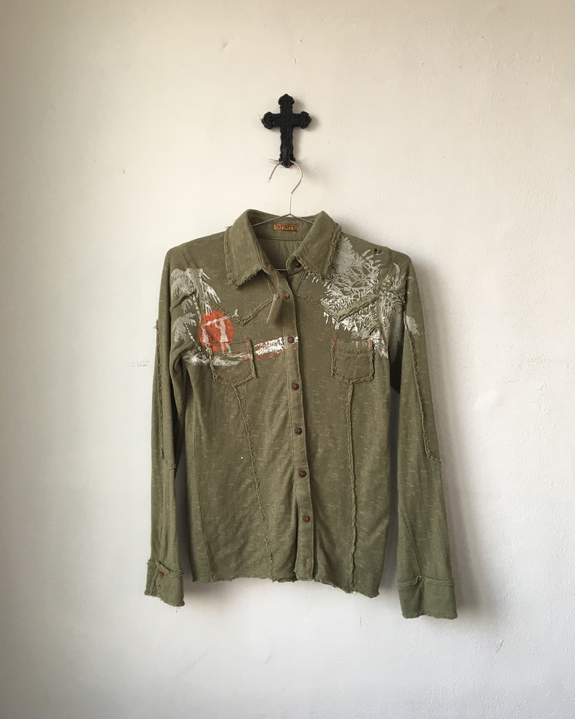 Printing point knitted shirt 상품이미지2