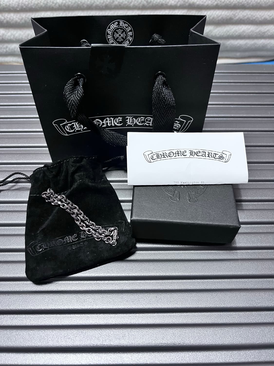 [새상품] 크롬하츠 페이퍼체인 팔찌 8인치 상품이미지1