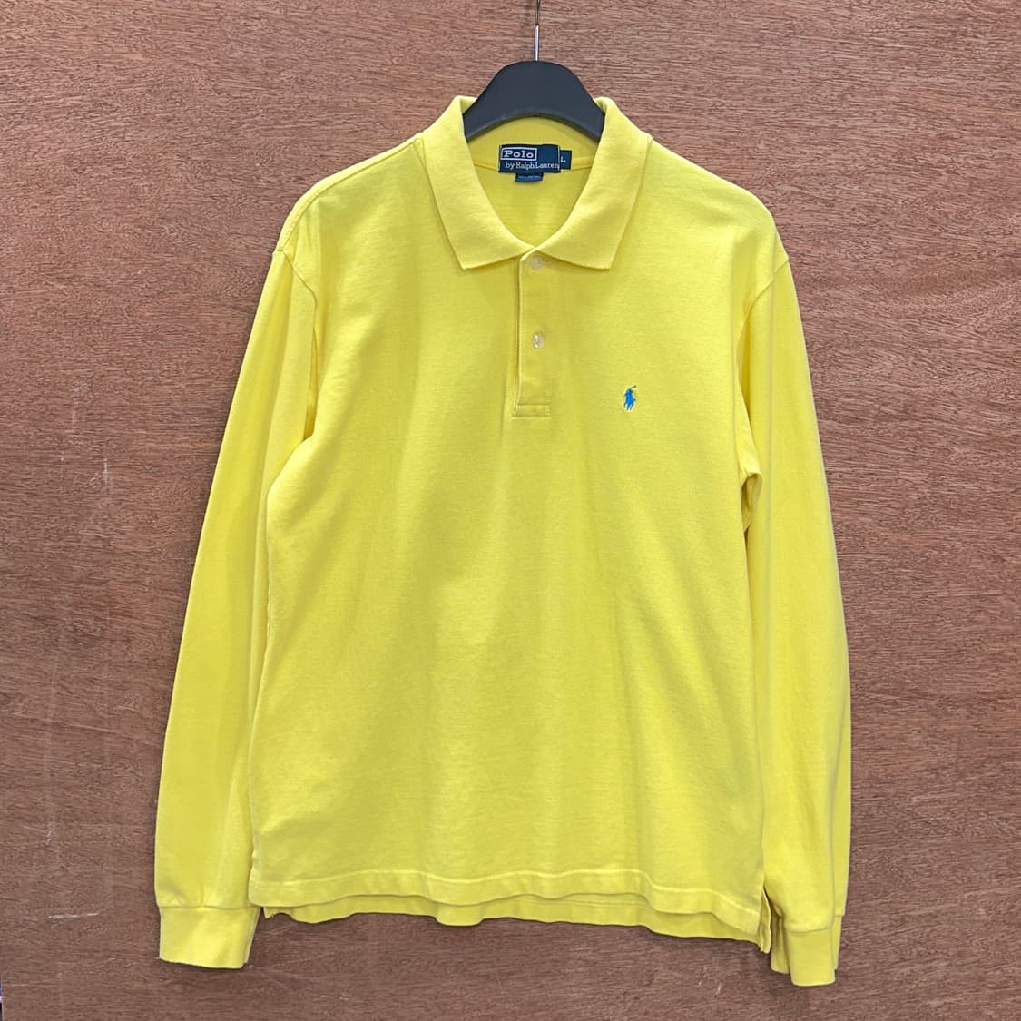 폴로 랄프로렌 긴팔 카라티 옐로우 L 상품이미지1