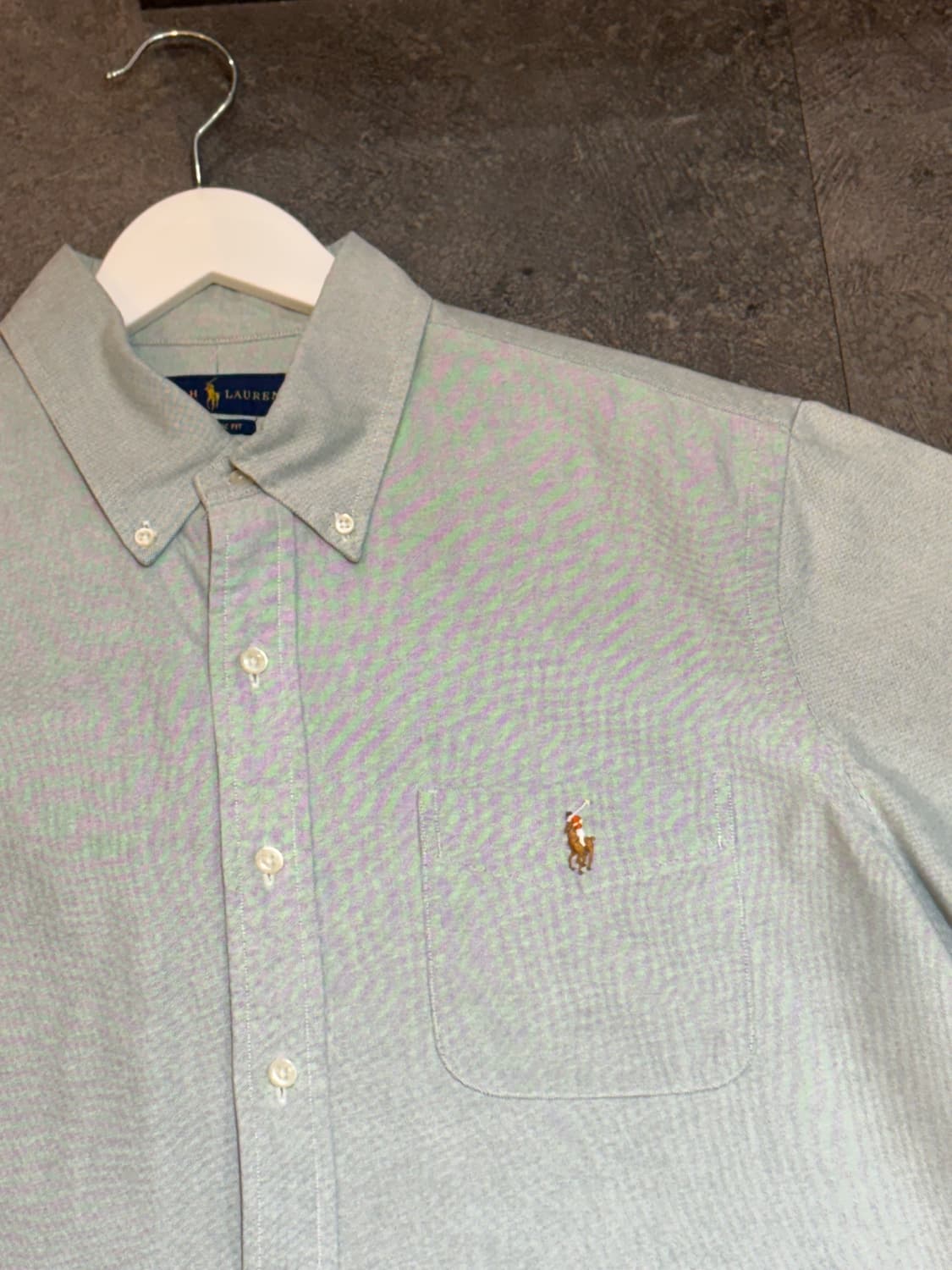 폴로 랄프로렌 옥스포드 셔츠 반팔 L사이즈 상품이미지4