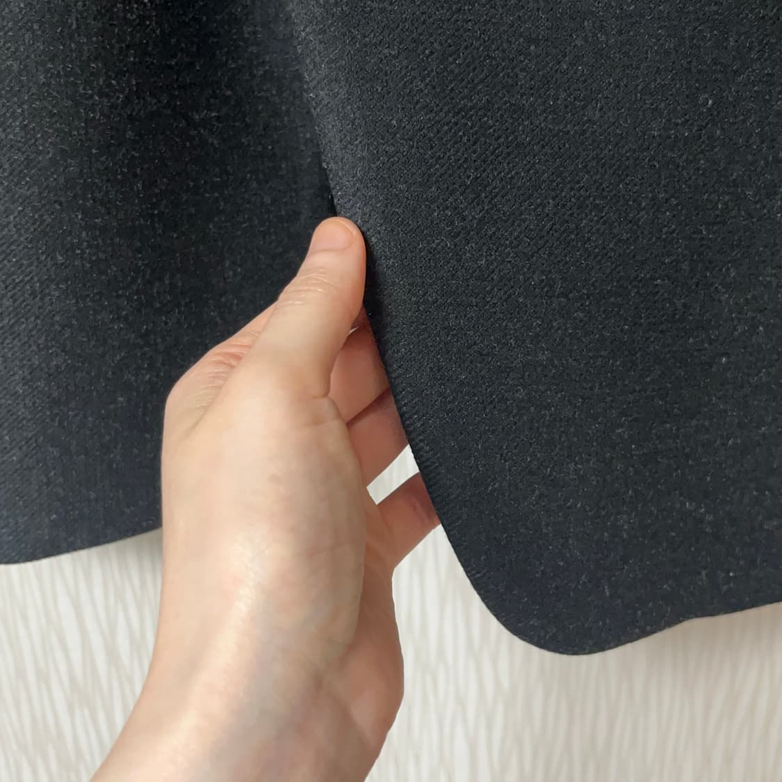 지수리 울100 자켓 검정 S -새제품 상품이미지5