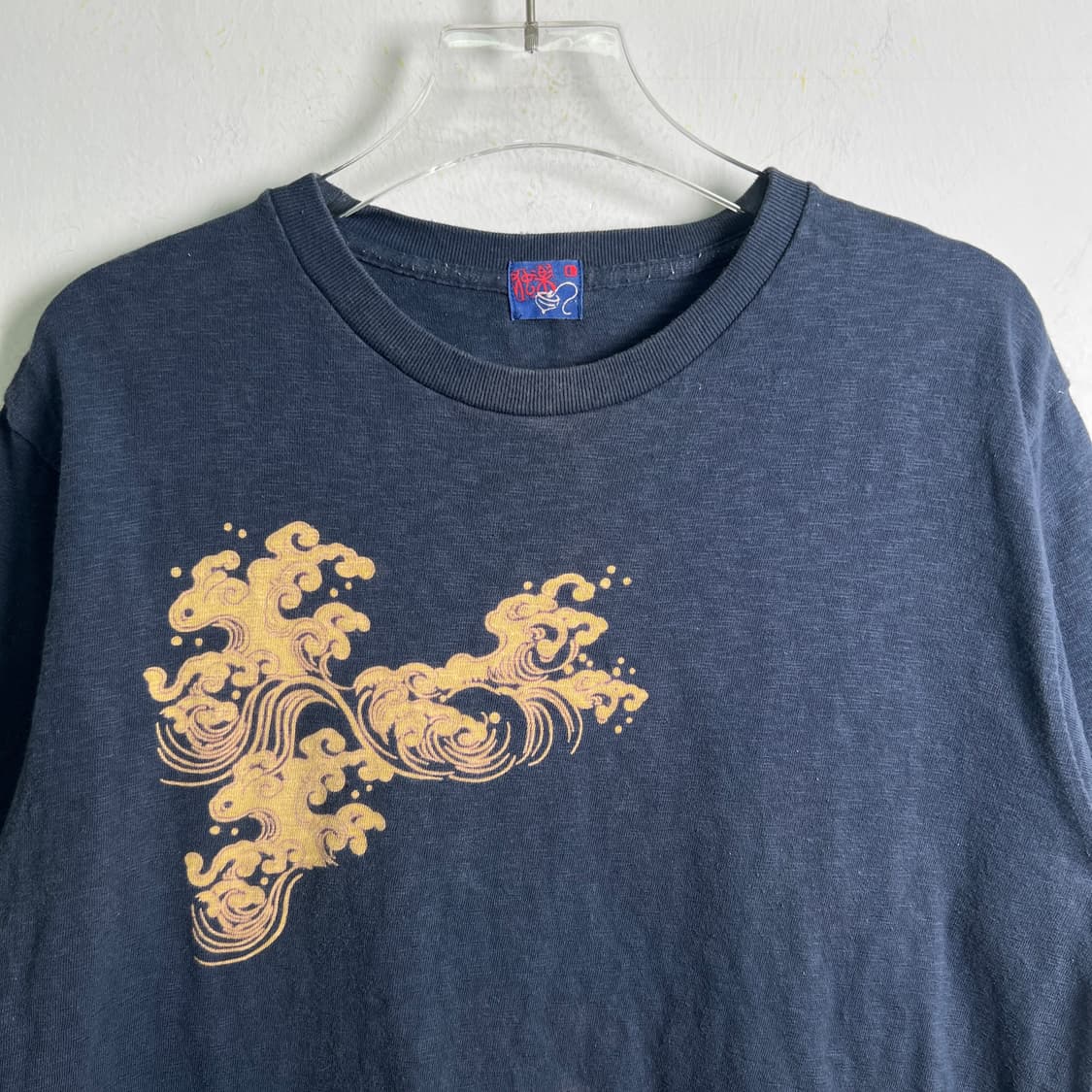 jpn vtg 빈티지 네이비 오리엔탈 그래픽 반팔 티셔츠 L 상품이미지5