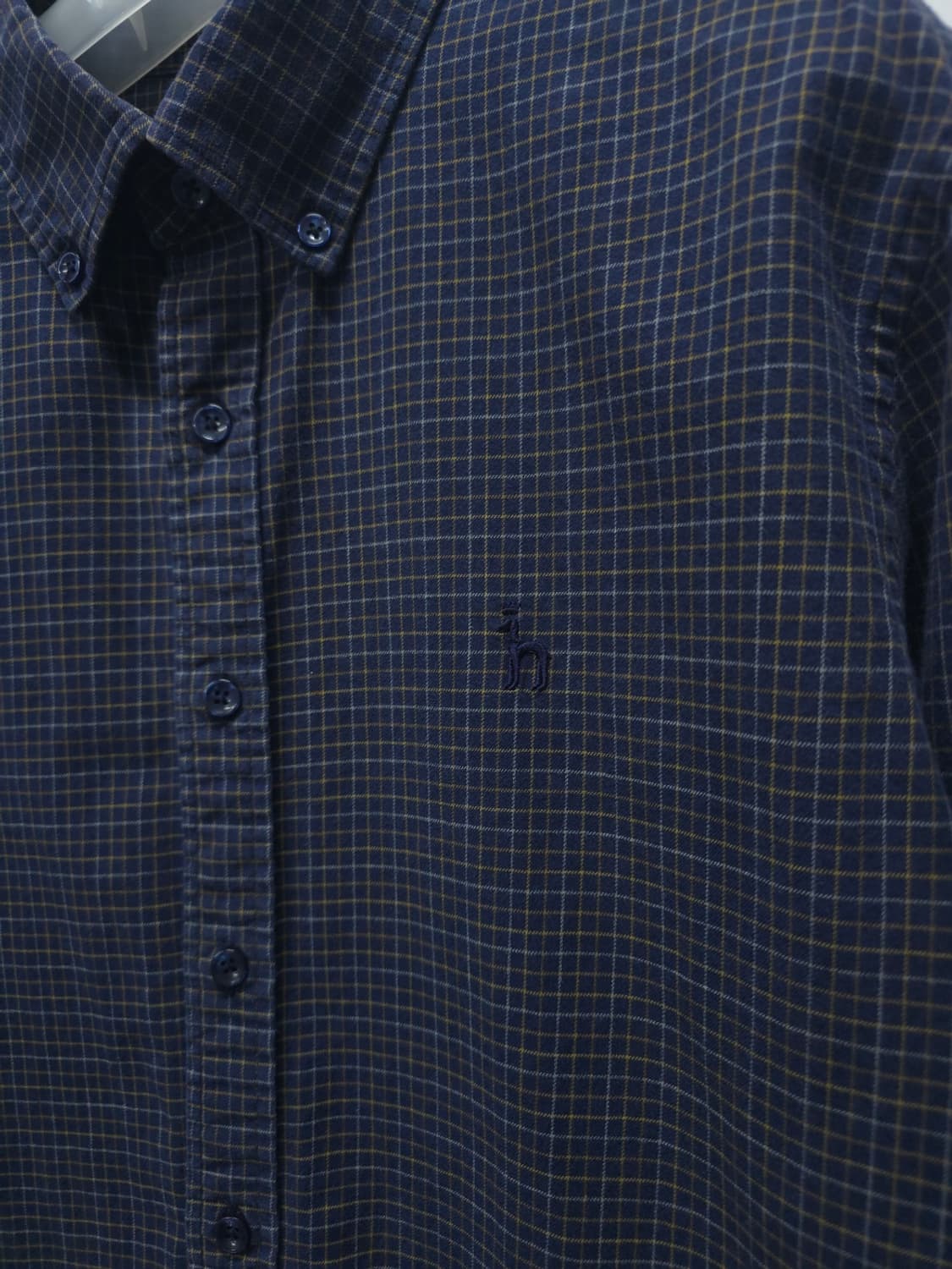 헤지스(HAZZYS) 네이비 멀티 체크셔츠 ( 95~100 ) 상품이미지3