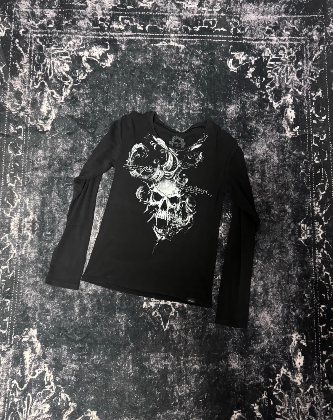 Midas 00s Skull Design Long Sleeve 상품이미지1