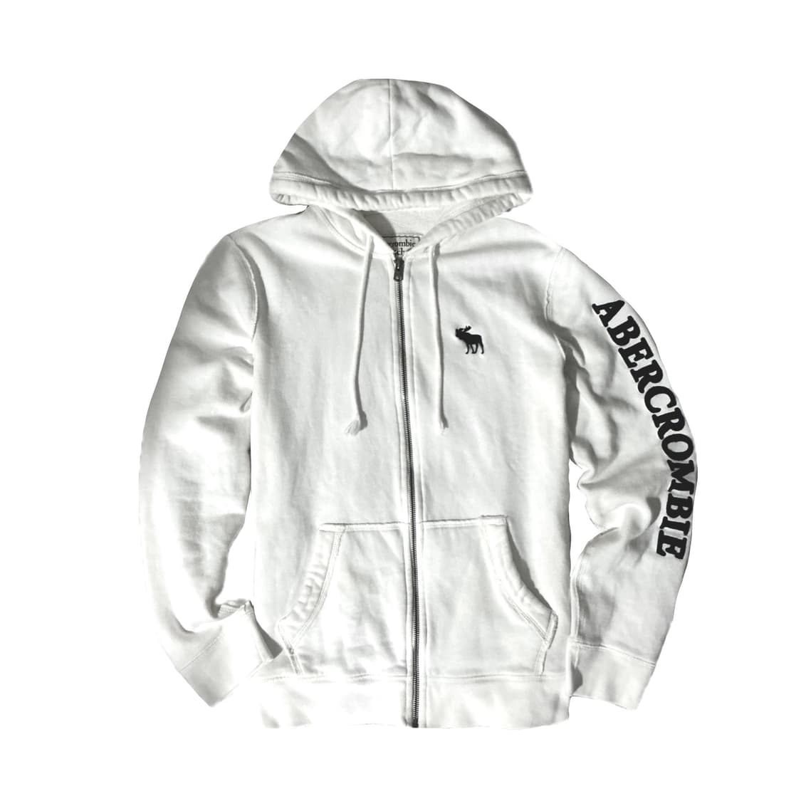 아베크롬비 순록 후드집업 화이트 네이비 상품이미지1