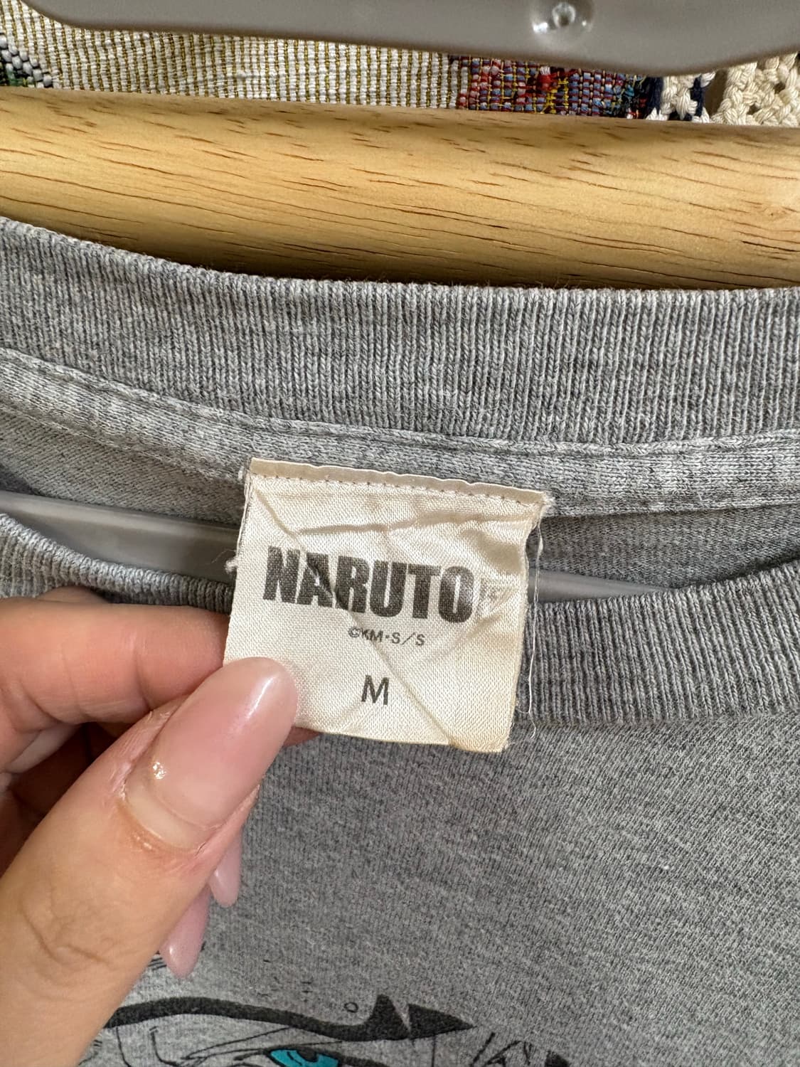 나루토 사스케 회색 반팔  상품이미지4