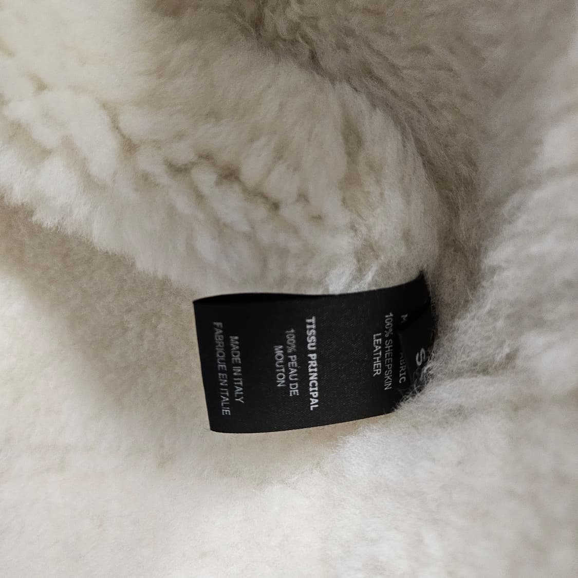 베트멍(Vetements)의 브라운 시어링 무스탕 가죽 자켓 상품이미지7