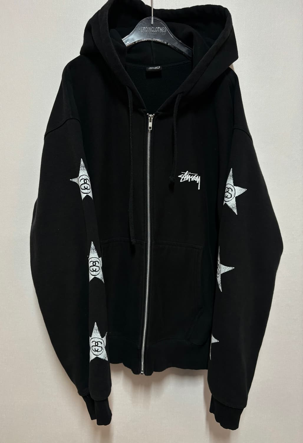 [XL] STUSSY STARS HOODIE ZIP UP 상품이미지1