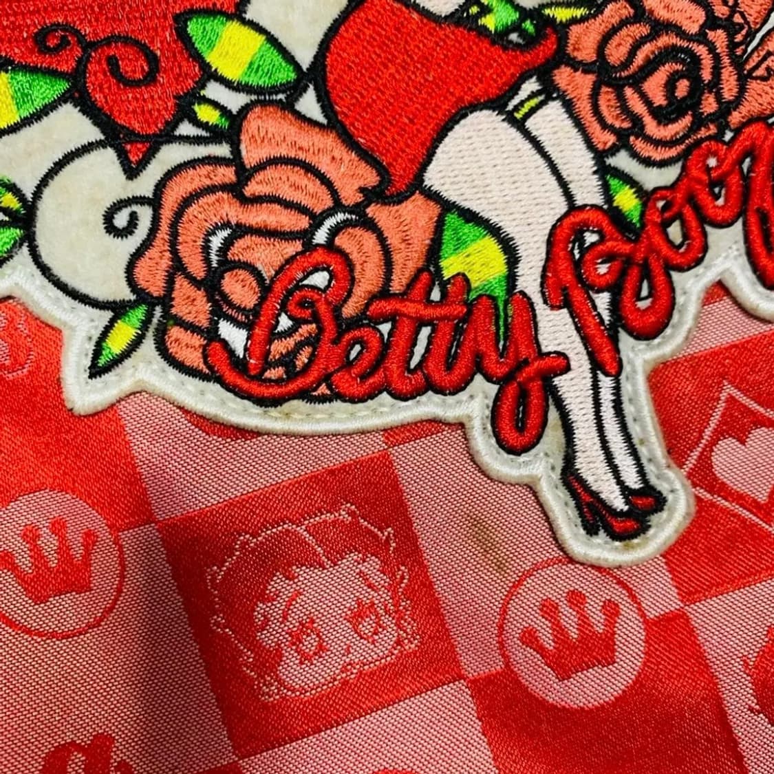 베티붑 y2k 큐트 러브 섹시걸 체커보드 패턴 숄더백 상품이미지7