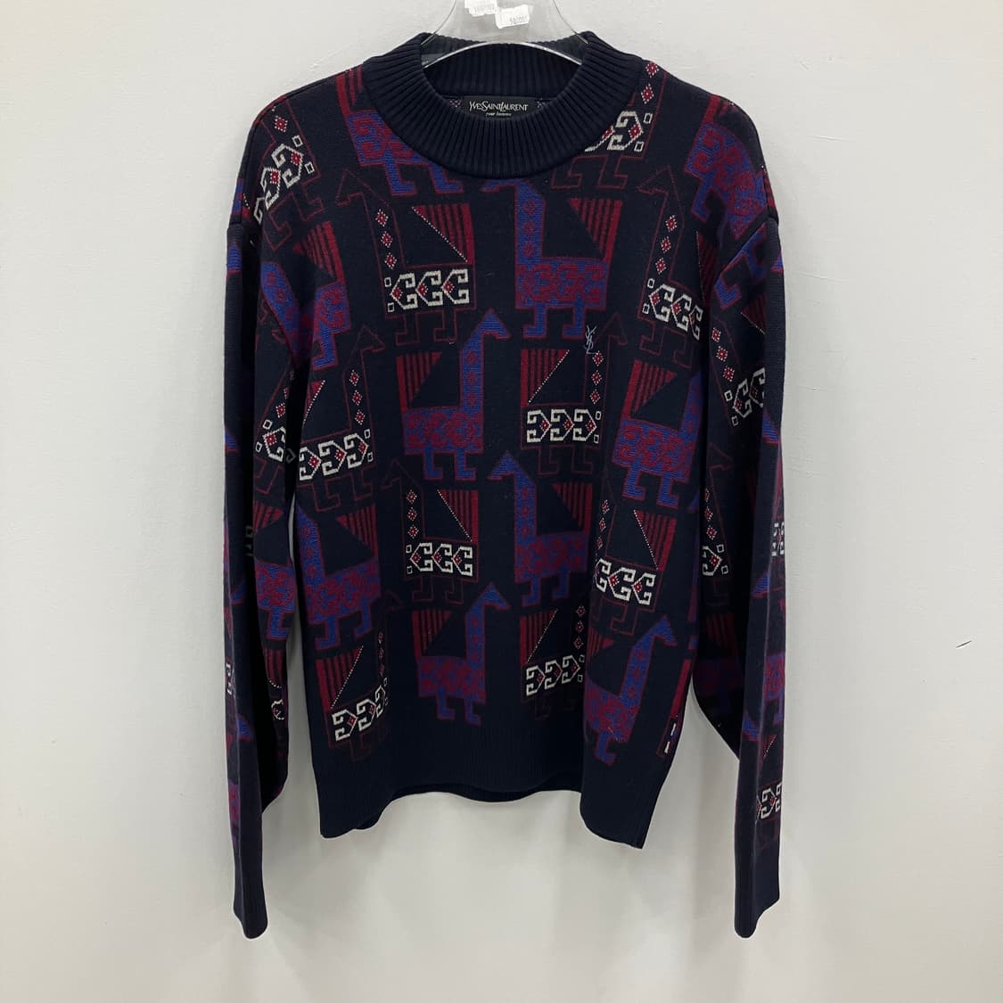 입생로랑 패턴 니트 스웨터 95 상품이미지1