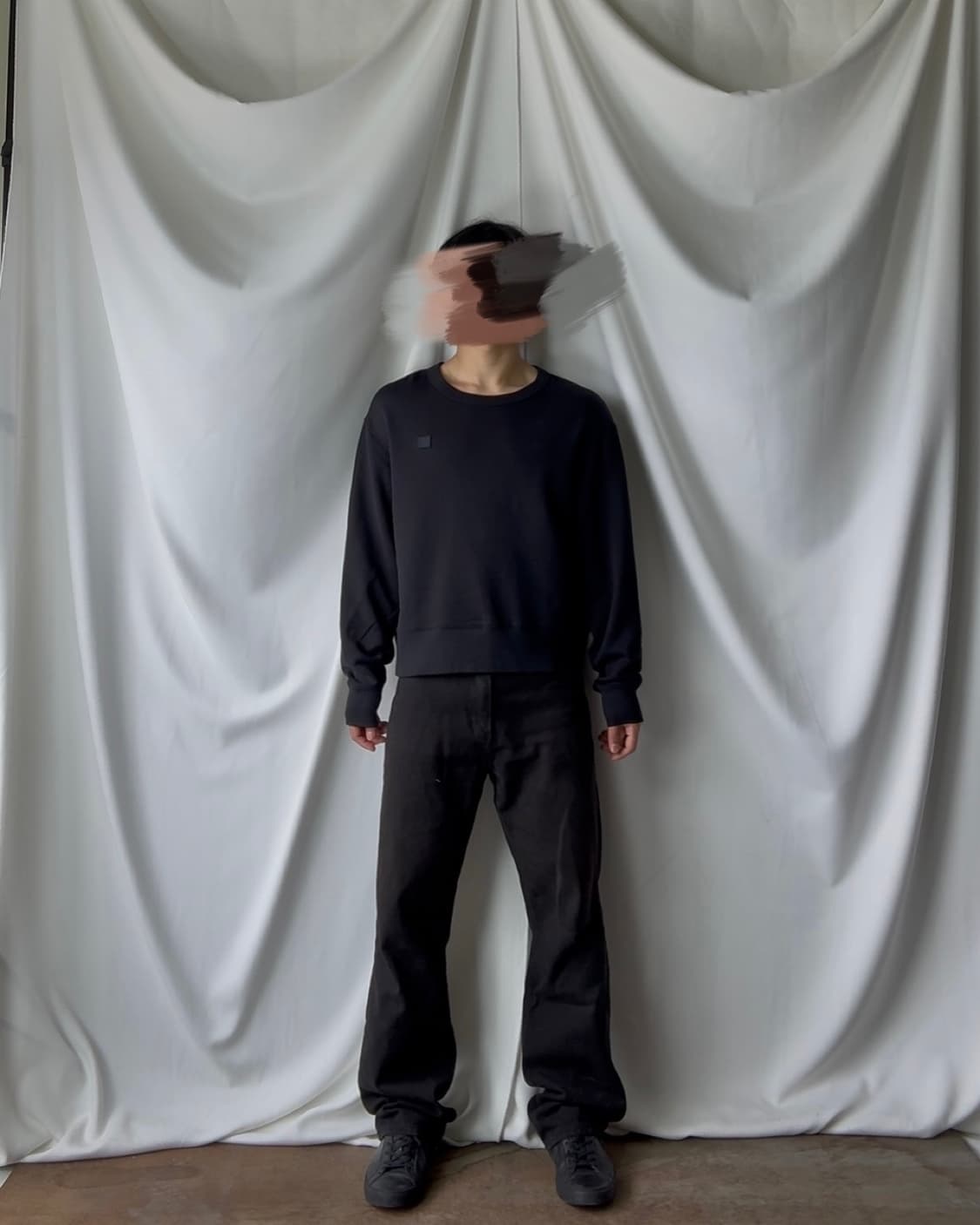acne studios 아크네 스튜디오 페이스 패치로고 맨투맨 상품이미지1