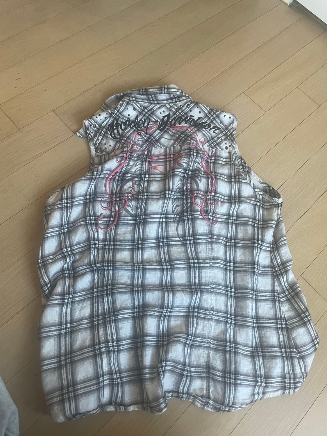 HarleyDavidson Sleeveless Check Shirt  상품이미지2