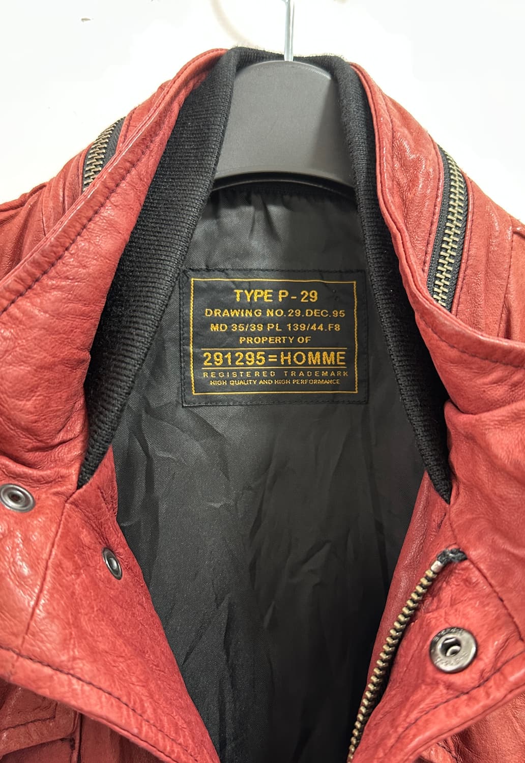 00s 291295 = HOMME 2way leather jacket  상품이미지6