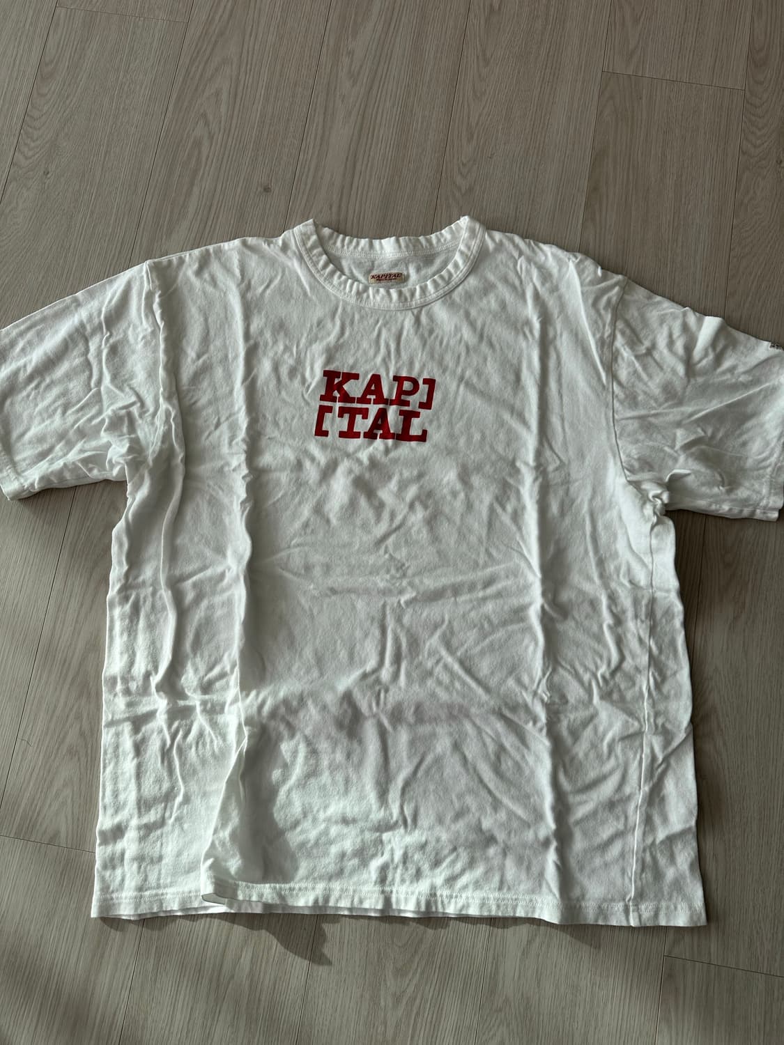 캐피탈 천축 루키 크루 티 흰색 XL 상품이미지1