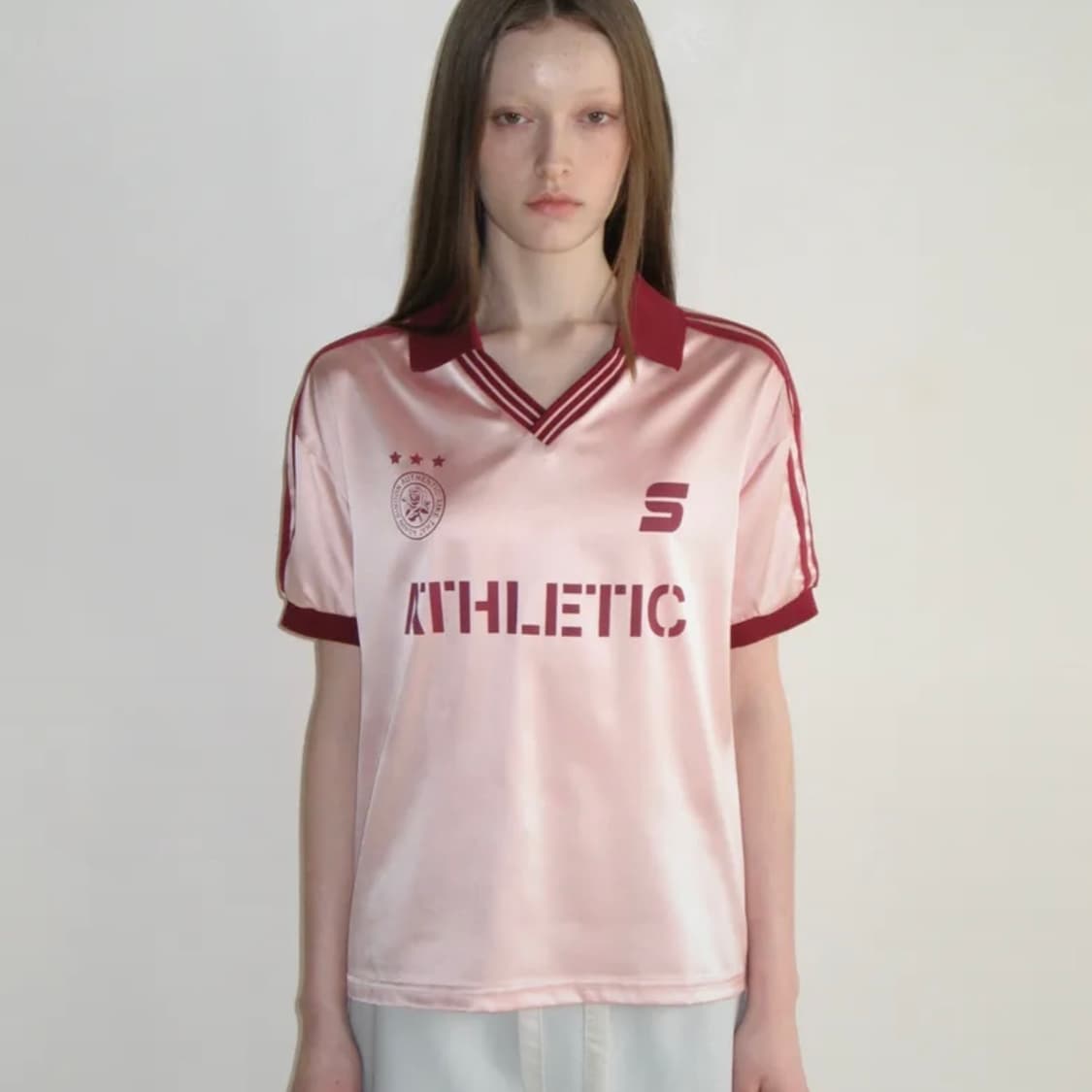 시눈 스포티 트랙 셔츠 핑크 상품이미지1