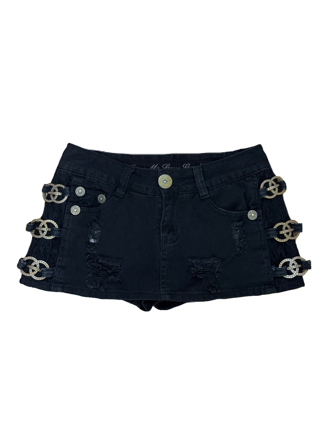 일본 빈티지 다이아깔 오네갸루 블랙 숏스커트 상품이미지1