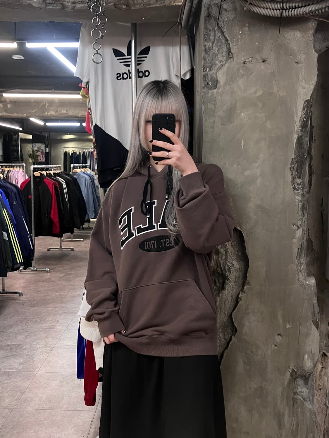 YALE 예일 후드티 브라운 L  #csz2822 상품이미지2